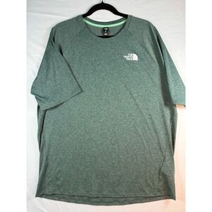 The North Face Mens XL Training T-Shirt Heather Green NF0A7V83 athletic quick dr